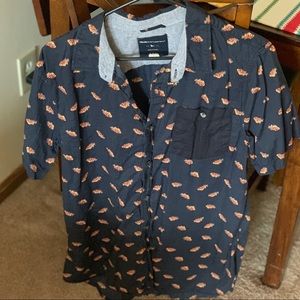 Button down short sleeve Modern Amusement